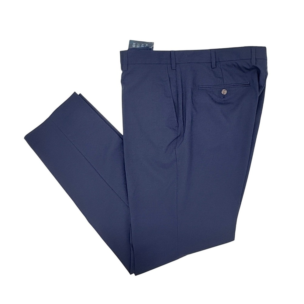 J.Crew Thompson Four Season Dress Pants Navy W38 L34 Wool Blend NWT